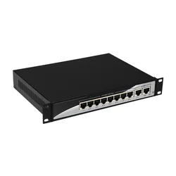 Interruptor Poe de 10 puertos no estándar, 100MB, 8 puertos de alimentación, transmisión de 250m, 24V/48V, potencia opcional de 150W