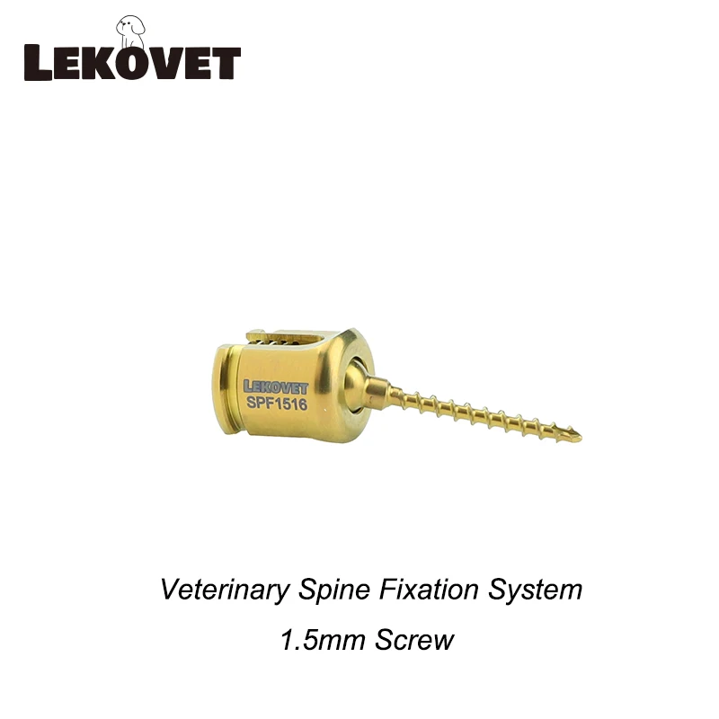 1.5mm Pedicle Screw Veterinary Spine Fixation System Veterinary Orthopedic Equipments Instruments