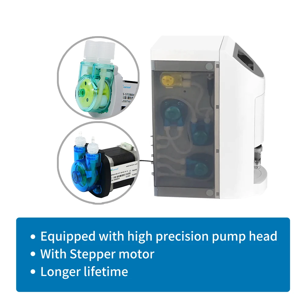 Kamoer KH Carer PH Tester Automatically Test and Add the KH Value with 4 Dosing Pumps Wi-Fi/Bluetooth Compatiable for Aquarium