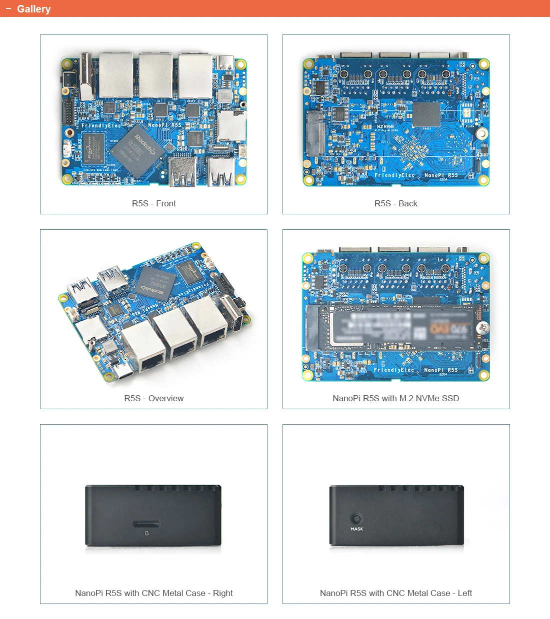Nanopi R5S LTS Rockchip RK3568B2 4GB RAM 32GB eMMC Development Board Quad-Cortex