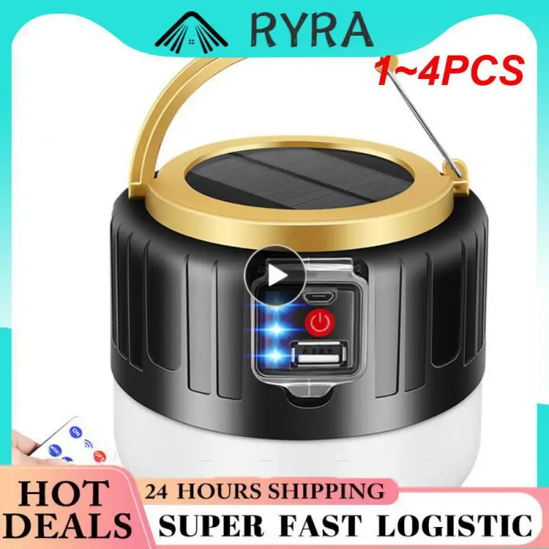 

1 ~ 4 шт., водонепроницаемый перезаряжаемый фонарь для кемпинга