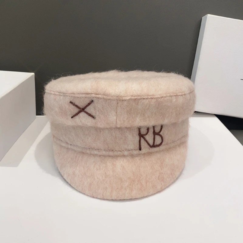 

New Arrival luxury Brand Women Newsboy Caps Wool Letter Winter Caps