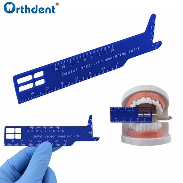 Dental Precision Measuring Ruler Span Measure Scale Endodontic Instrum