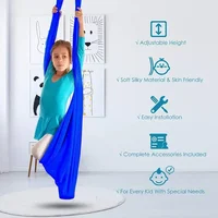 Children Hammock GYM Home Indoor Outdoor Swing Fitness Nylon Aerial Silk Yoga Anti-Gravity Inversions Swing Pilates Yoga Belt 2
