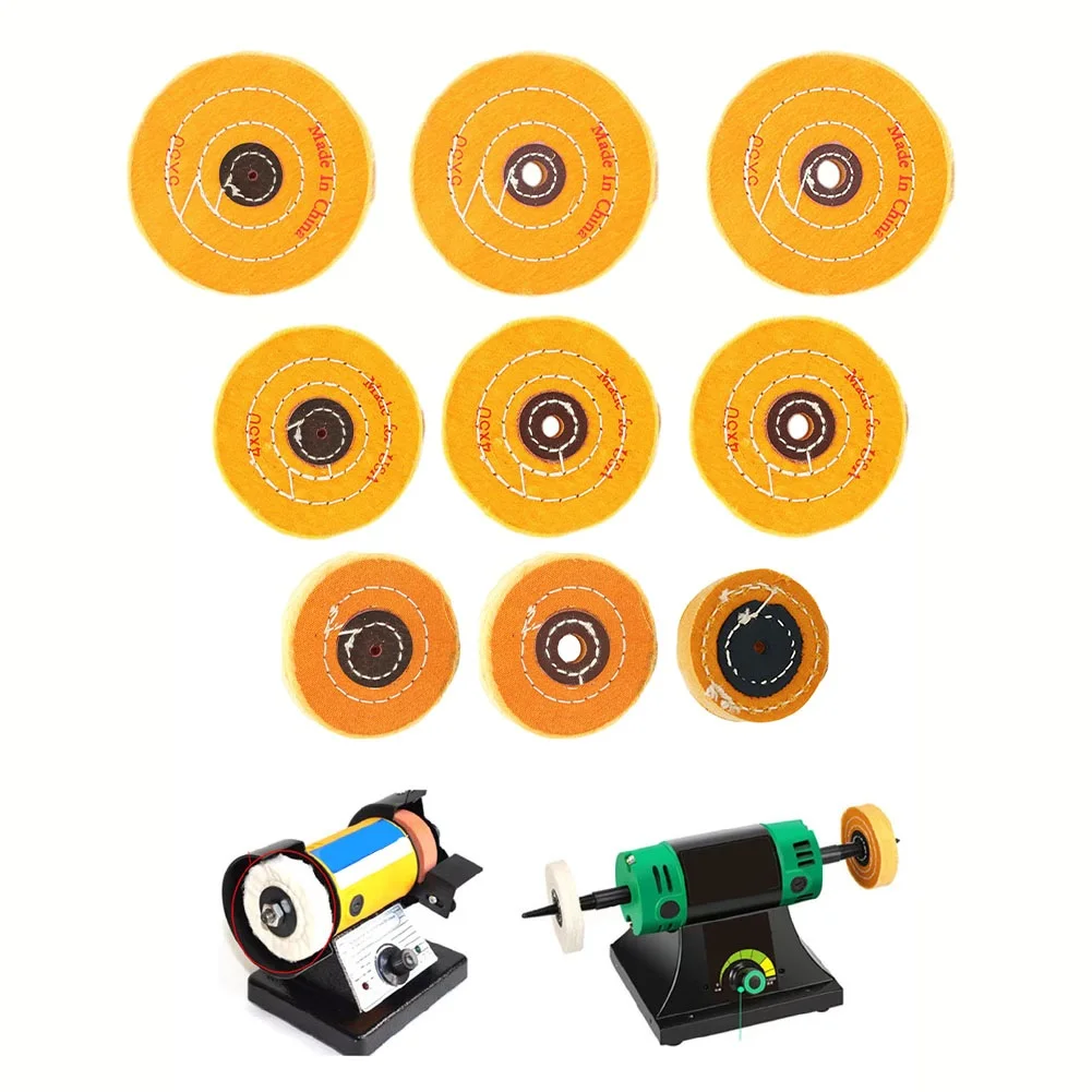 

1pc 2-5Inch Cloth Buffing Wheel Angle Grinder Polishing Wheel For Gold Silver Jewelry Mirror Polishing Wheel Abrasive Tools