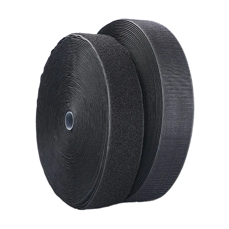 Description Picture 3 of item25Meter Non-Adhesive Fastener Tape Sewing Hook and Loop Black White No Glue Magic Tape Sticker Accessory 16/20/30/50/100mm