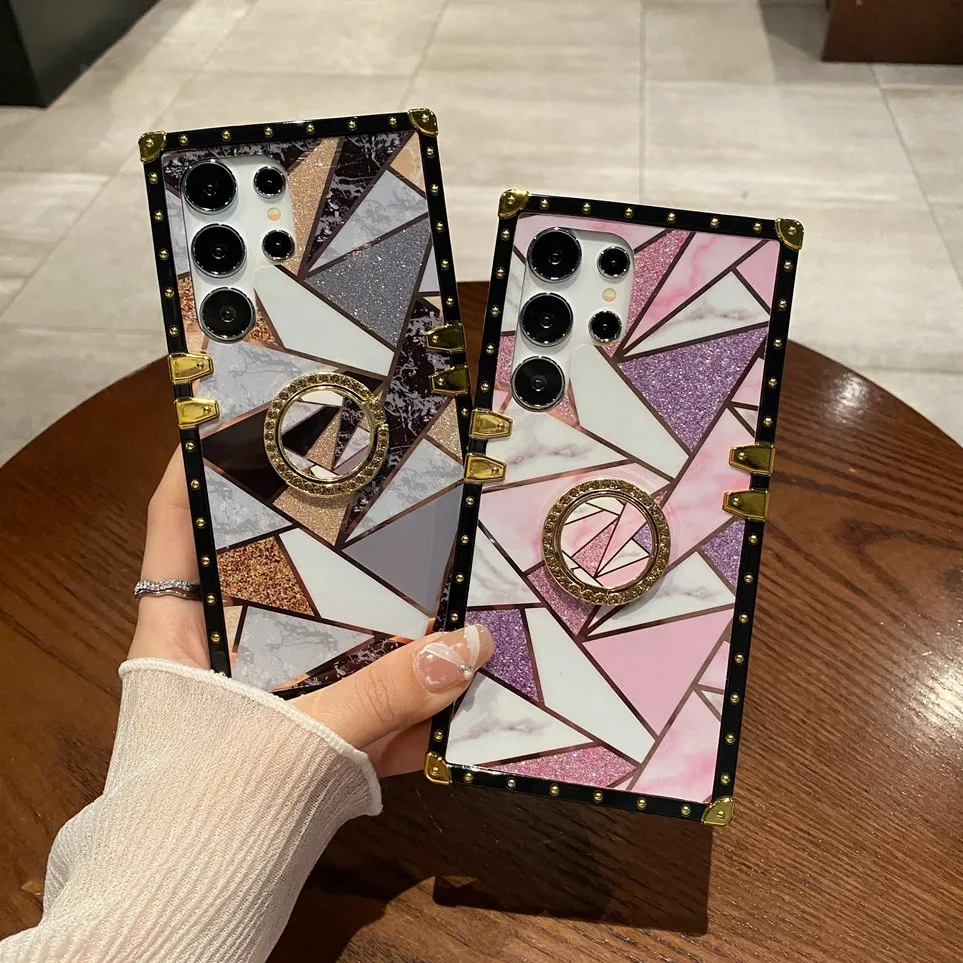Luxury Gold Phone Case With Ring For Xiaomi Redmi Note Series_voghion.com