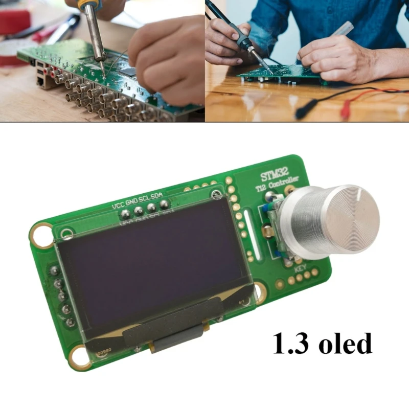 디지털 납땜 스테이션 DIY 키트 온도 컨트롤러, HAKKO T12 용접 콘솔 Stm32 Oled 2.1s 대형 LED