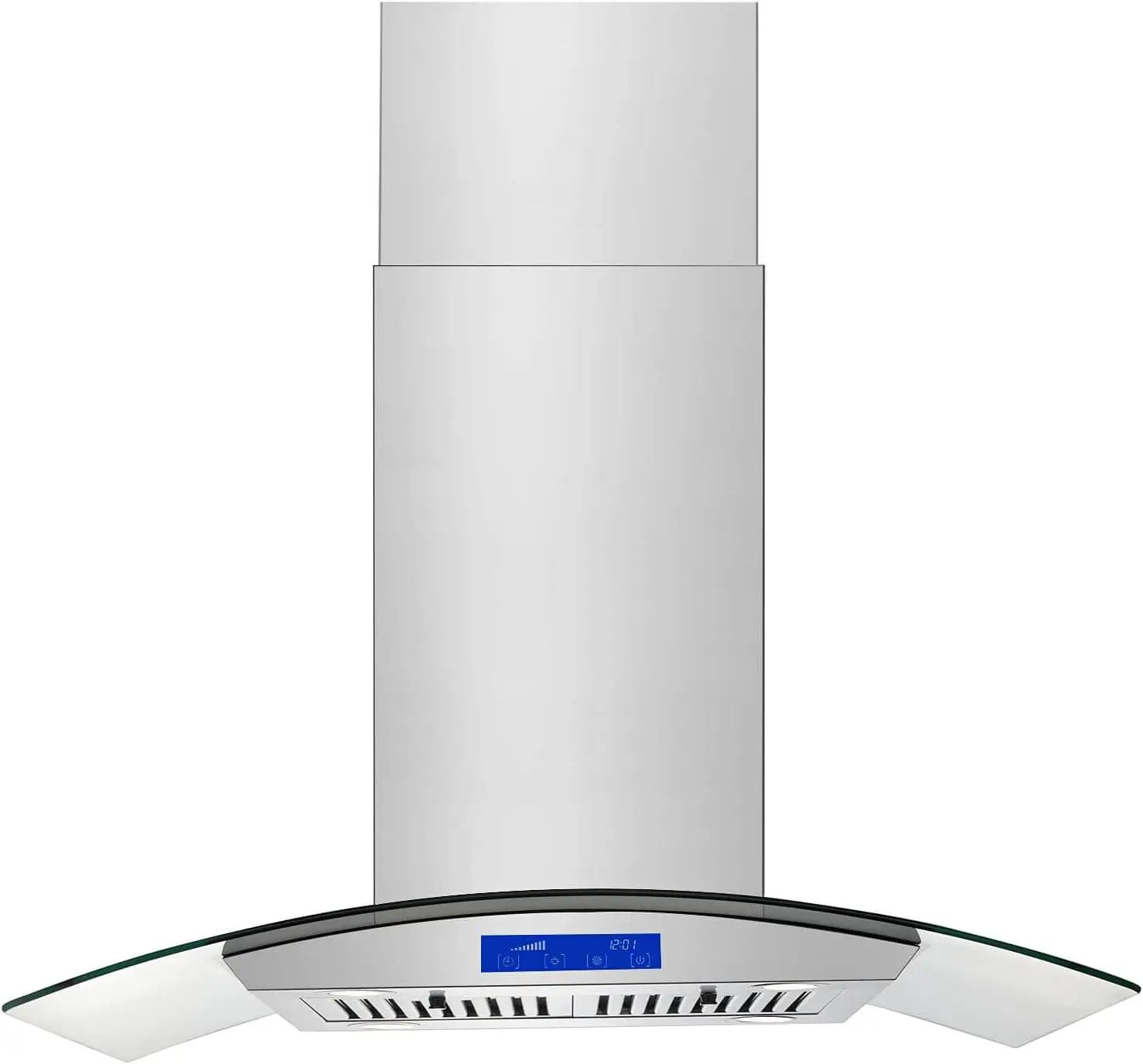 Tieasy 36 inch Island Type 900 CFM with Permanent Filters Led Bulbs Touch Button Range Hood USGI0290B 1