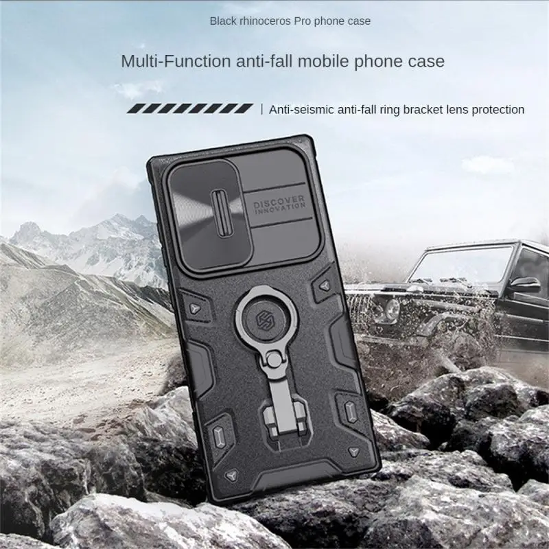 

Nillkin для Galaxy S23 Ultra, защитный чехол-бампер CamShield с подставкой и крышкой для объектива камеры