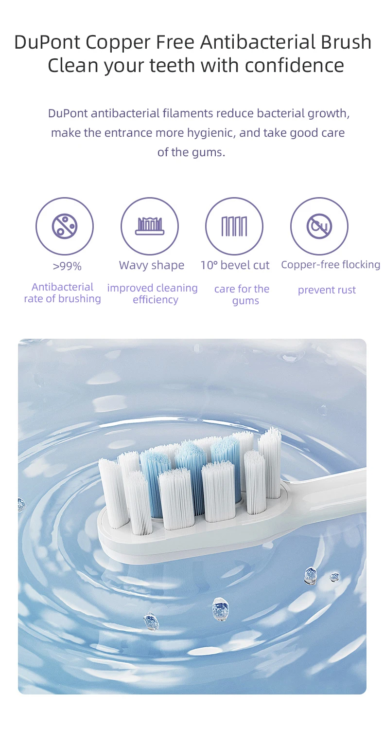 Kit de Branqueamento Dentes, 4 Cabeças de