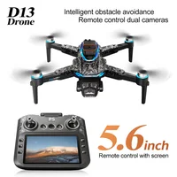 D13 Drone Professional 5.6-Inch Screen Control Brushless Quadcopter Obstacle Avoidance Aerial Photography RemoteControlAircrafte