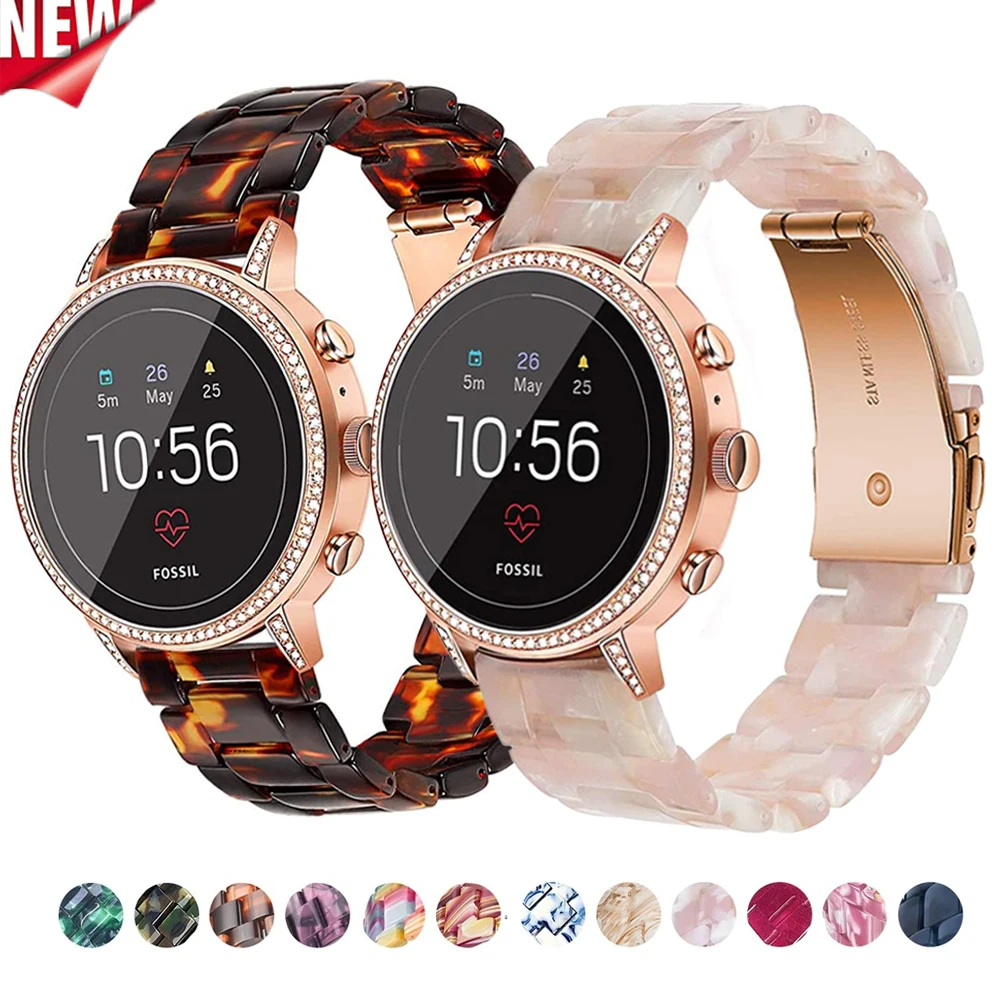 

Resin Transparent Band For Huawei Watch 4 gt 2e GT3 pro 46mm For Samsung Galaxy Watch 6 3 45mm Gear S3 Lady Strap for Seiko 22mm