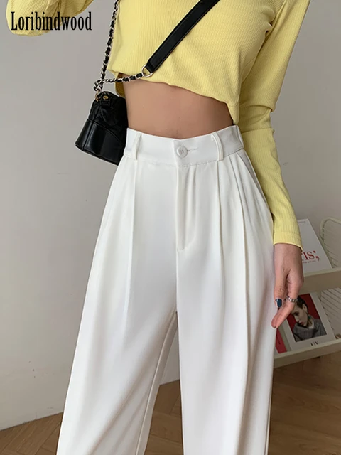 Classy White Pants Outfits Ladies  White Trouser Outfit Fashion - Women White  Pants - Aliexpress