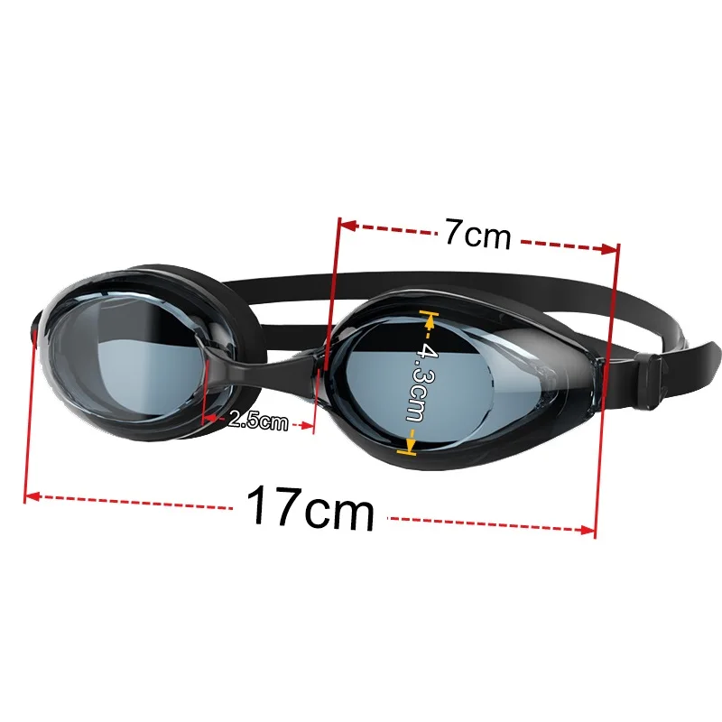 Swimming Goggles Anti-Fog & Leak-Proof Nearsighted Swimming Goggles for Adults Prescription Swim Glasses Unisex Myopia Swim Gear Glasses