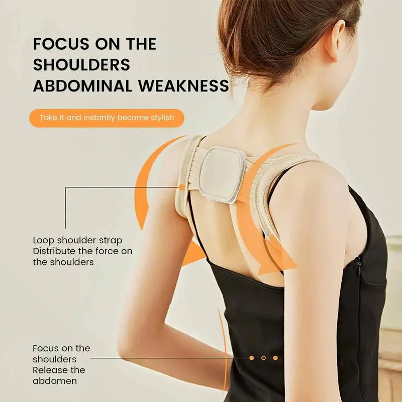 Fitness Accessories Adjustable Clavicle Posture Corrector Men Women Upper Back Brace Shoulder Lumbar Support Belt Lightweight Posture Correction