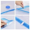 Vacuum Bag for Clothes Storage Bag With Valve Transparent Border Folding Compressed Organizer Travel Space Saving Seal Packet 3