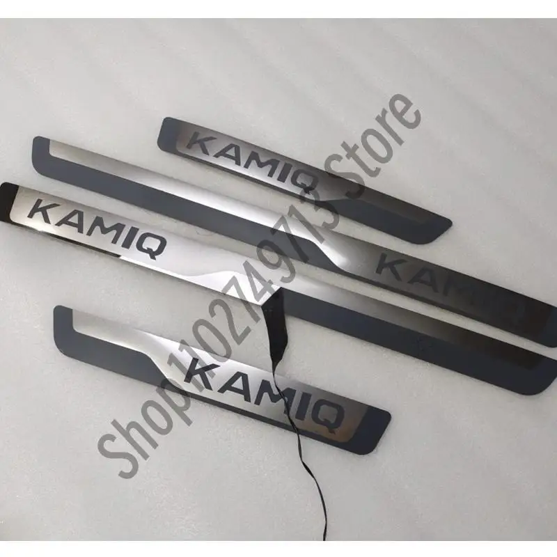 Skoda KAMIQ Car-styling Stainless Steel Scuff Plate/Door Sill Door Sill Scuff Plate Welcome Pedal Car Door Moulding Trim