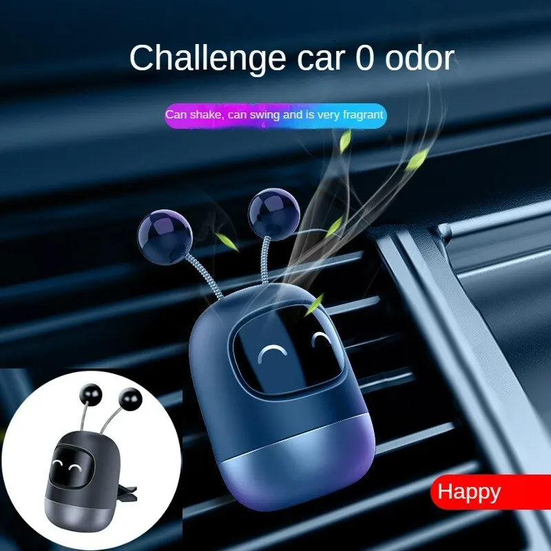 

Send 3 Paste Car Aromatherapy Car Inside The Air Vent Robot Decorative Ornaments Solid Fragrance Paste