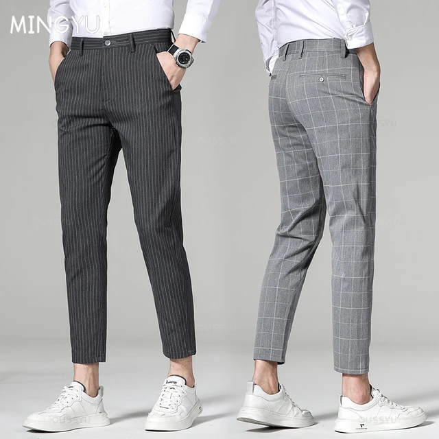 Men's Semi formal Dress Pants Casual Slacks Business Leisure - Temu