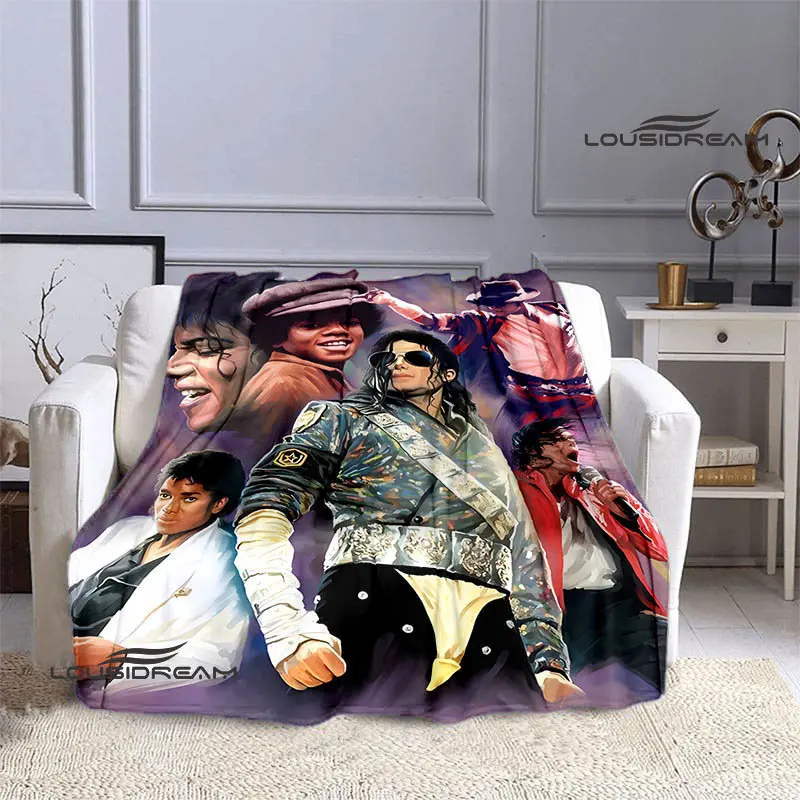 MichaelJacksonretroprintblanketFlangeblanketblanketsforbeds
