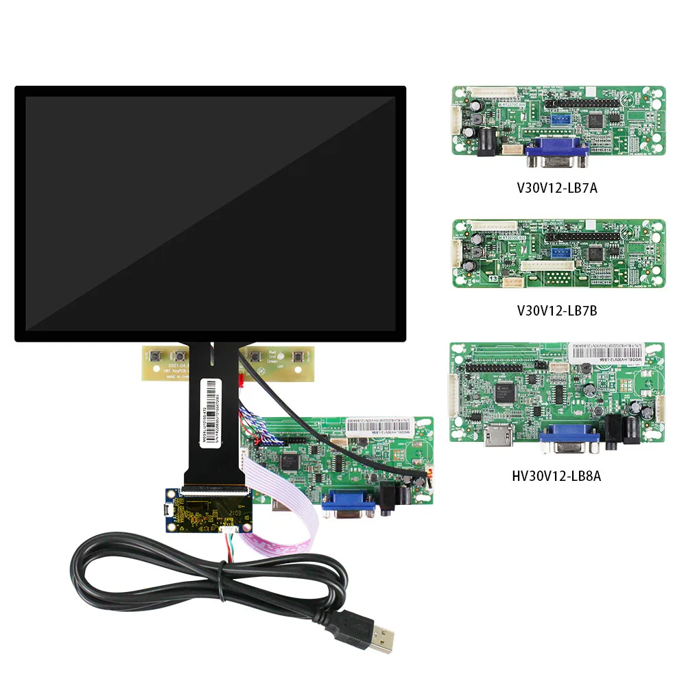 Original 1280x800 IPS 10.1 Inch touvhscreen HDMI board LVDS 20P EV101WXM-N80 Industrial Monitor Adswork Panel TFT-LCD