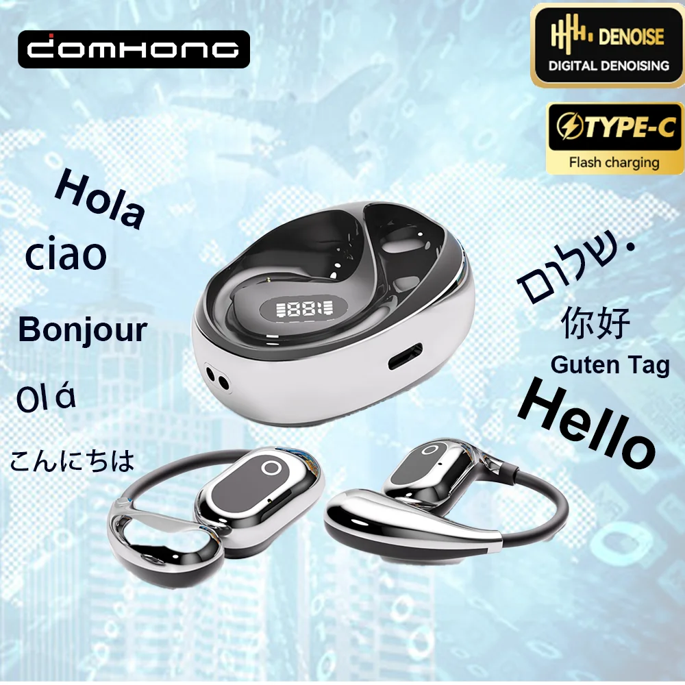 Wireless Earbuds Translator Earbuds Voice Translator Language Translator Wireless Translation Earbuds for 138 Languages