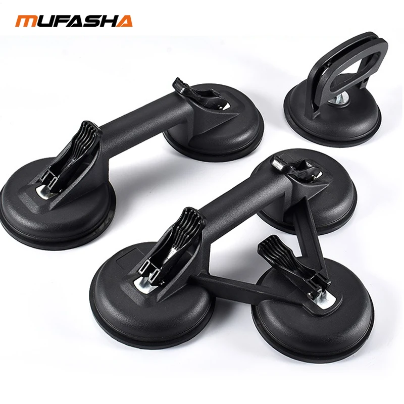 Car Repair Suction Cup MUFASHA 20-75kg Aluminum Alloy Suction Cup Single/Double/Triple Claws Vacuum Lifter Car Repair Tools Glass Tile Sucker