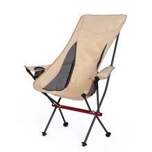 

Camping Chair Hard Arm High Back Lawn Chair Heavy Duty with Cup Holder for Camp Fishing Hiking Outdoor Carry Bag Included