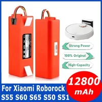 14.4V Robotic Vacuum Cleaner Replacement Battery BRR-2P4S-5200S For Xiaomi Roborock S55 S60 S65 S50 S51 S5 1S 1ST MAX S6 Parts 1