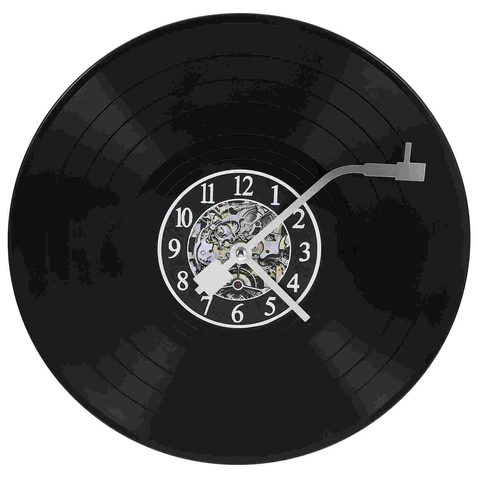 

Vinyl Record Wall Clock Music Vinyl Records Wall Decor Round Wall Clock Housewarming Wall Clock Wall Decor for Home Bar