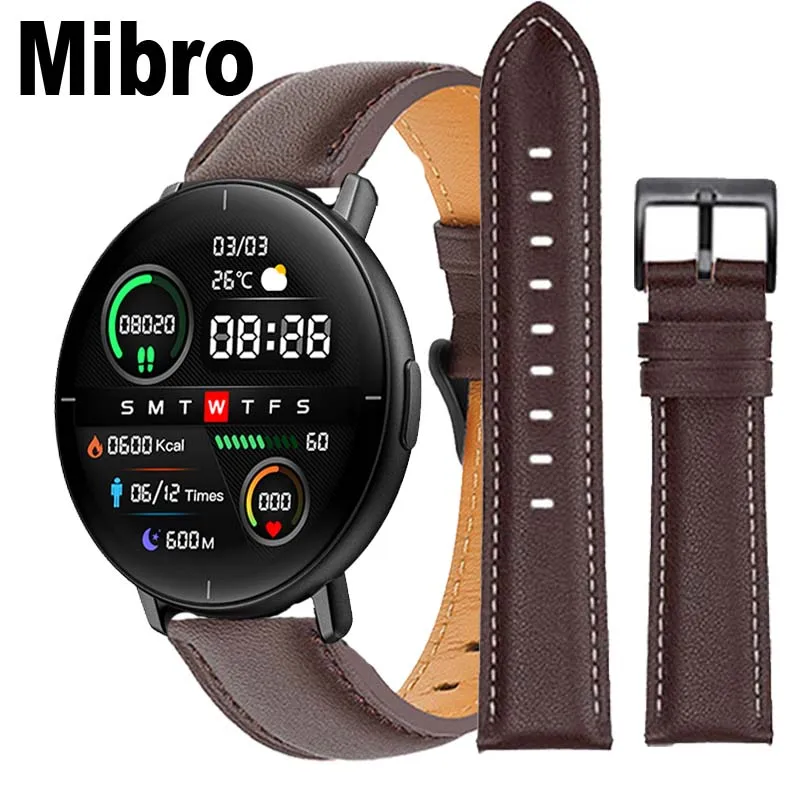 Leather Bracelet For Mibro Lite Color Air Watch Strap Aliexpress