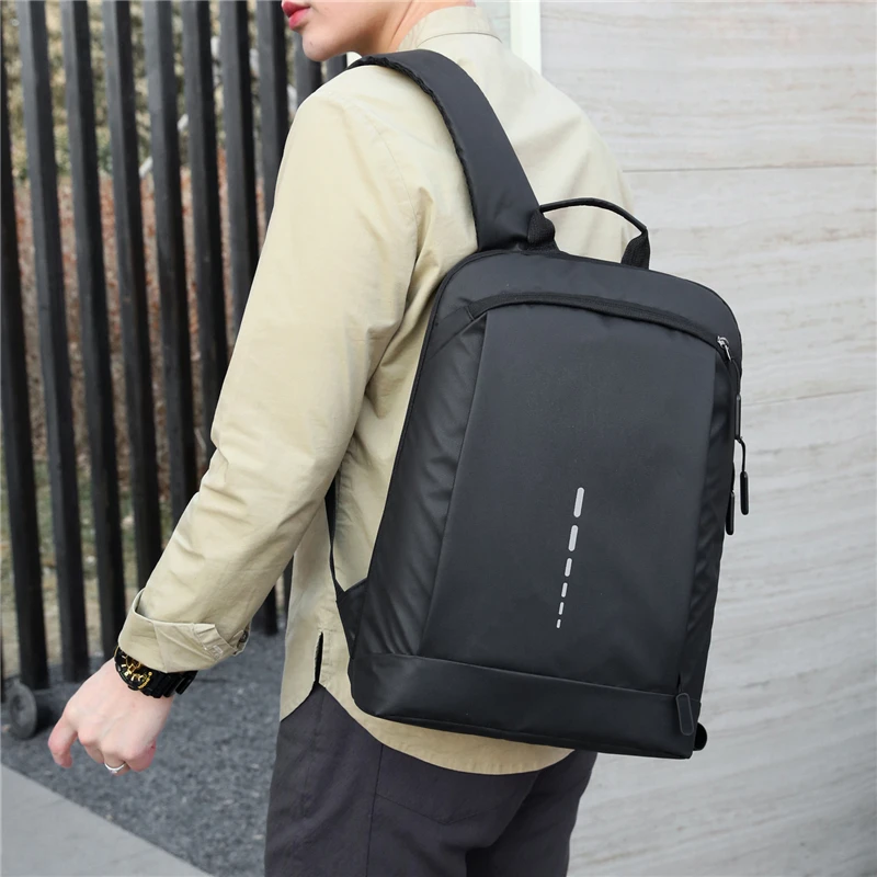 16 inch lightweight travel laptop backpack, large capacity portable backpack, adjustable strap, business backpack