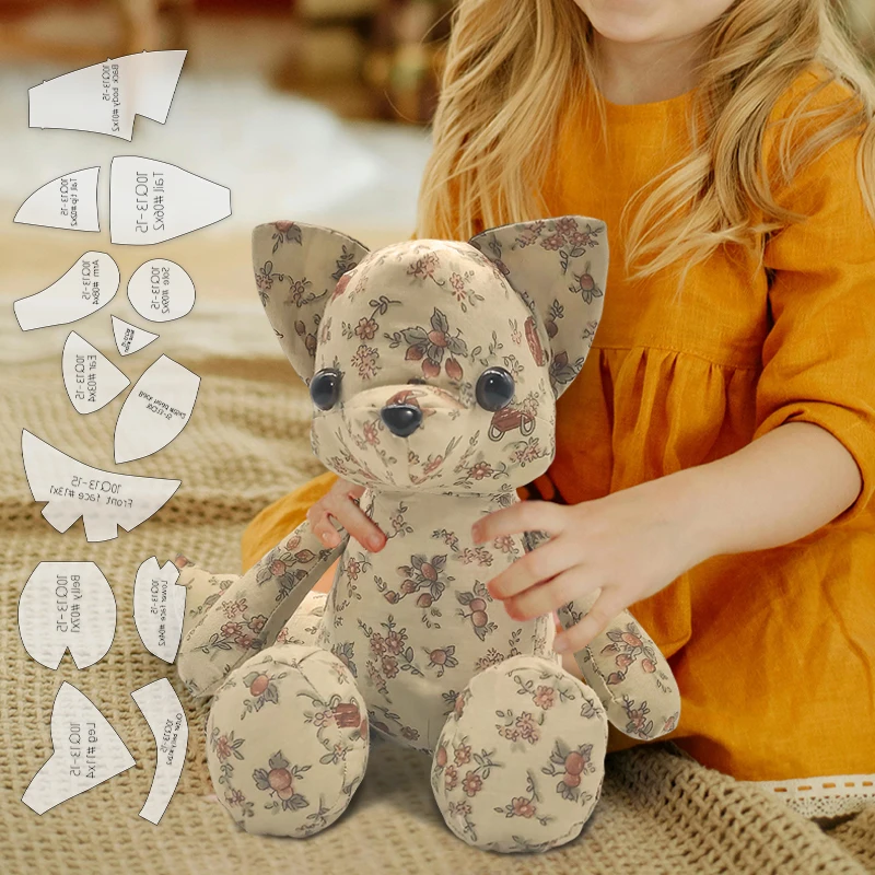 NUBECOM 13pcs Fox Making PET Quilting Templates DIY Fox Shape Pattern Sewing Stencils Handcrafted Decorations Birthday Gifts