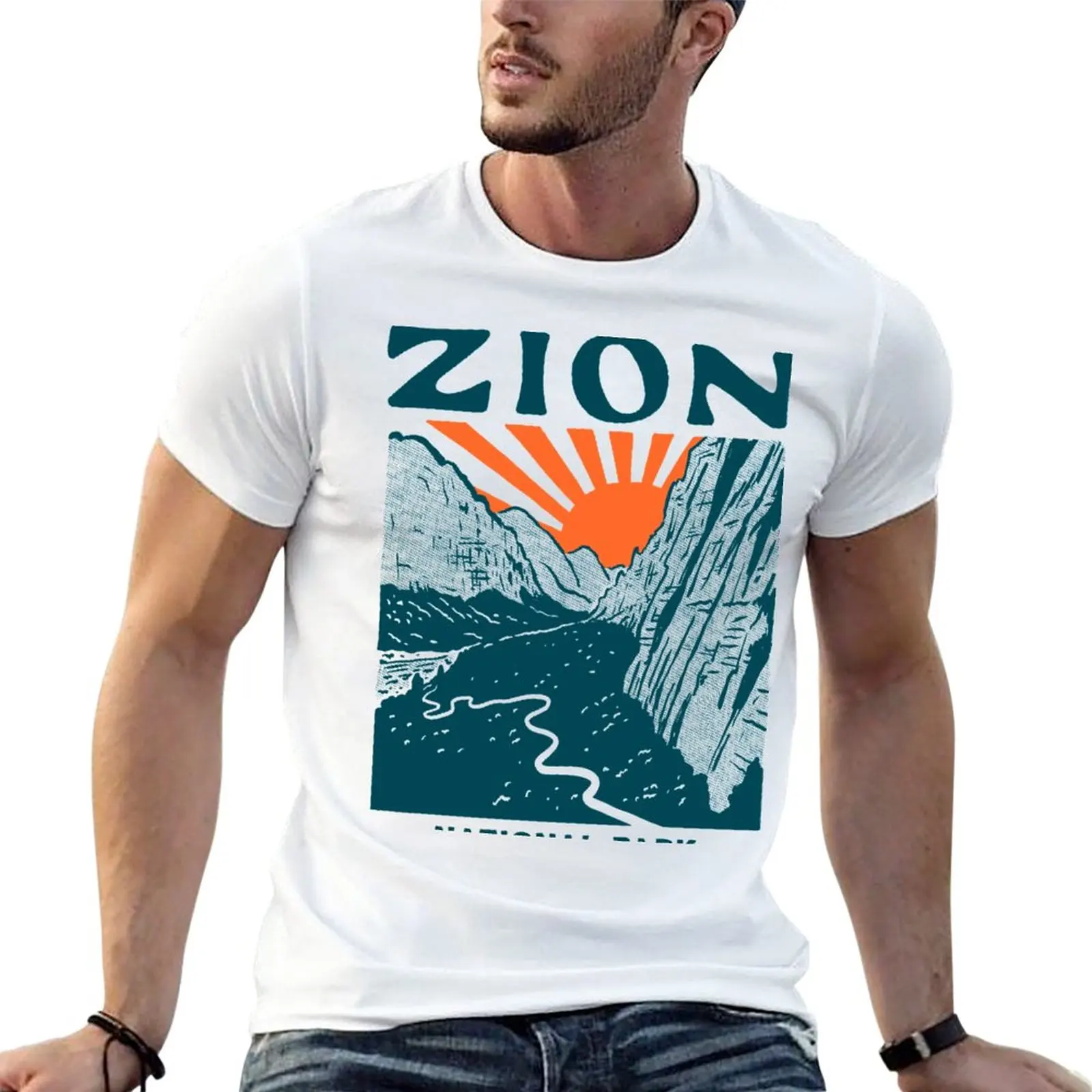 

New Vintage Zion National Park T-Shirt tees new edition t shirt t shirts for men pack