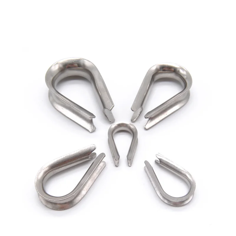 Aazon.co: Antrader 4 Stainless Steel Thible For 5/32" Diaeter Wire Rope Cable Thibles