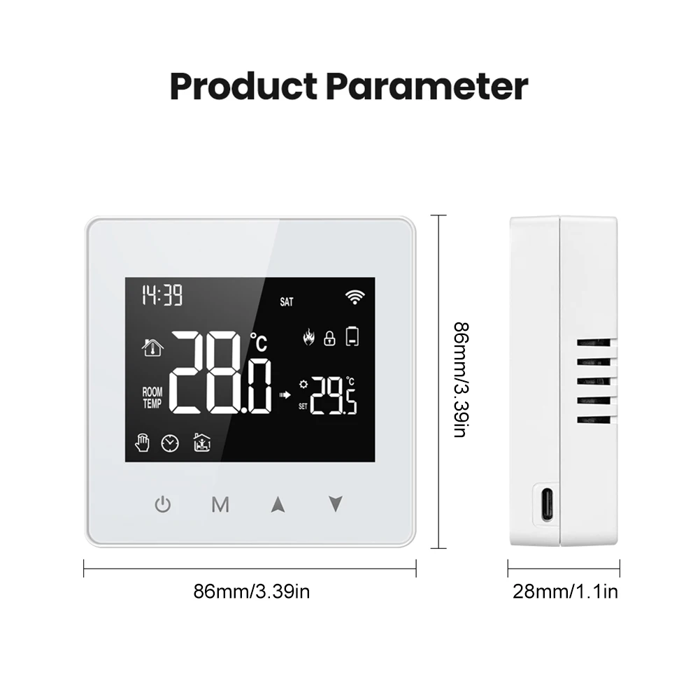 WiFi Smart Home Thermoregulator Compatible with Alexa Google Home Alice for Tuya APP Smart Heating Temperature Controller