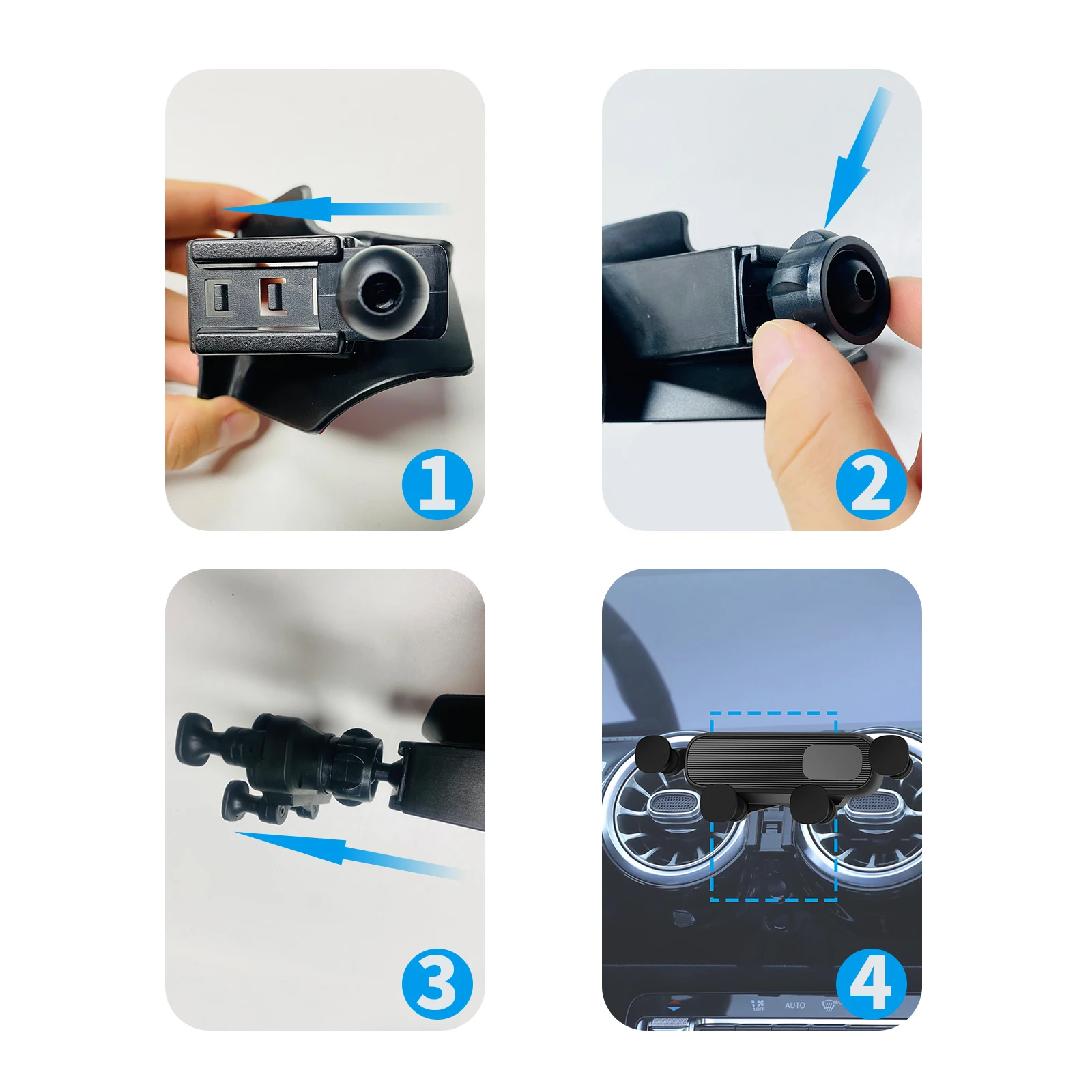 Phone Holder Screen Fixed Navigation Bracket Base Wireless for Toyota Land Cruiser LC200
