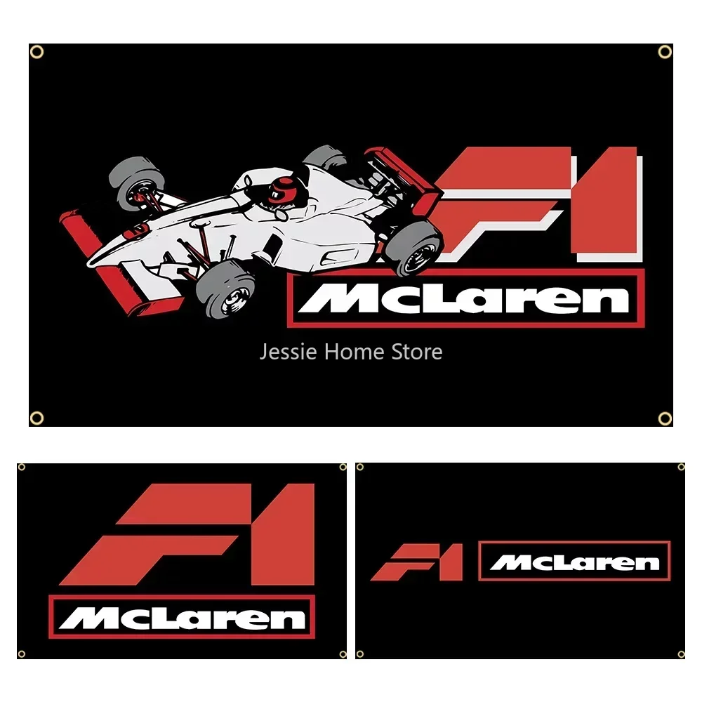 90X150Cm Mclarens Racing Car F1 Flag Poliestere Stampato Garage Decorazione Banner Jemony 1
