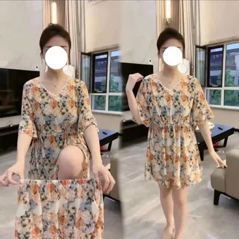 618 Fashion Casual Simplicity Elegant Trend Ladies Dresses Suit Summer New Style Pullover Two Piece Shorts and Skirt Set 1