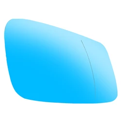 Premium Blue White Heated Convex Rearview Mirror Glass - Left & Right Side (Blue Right)