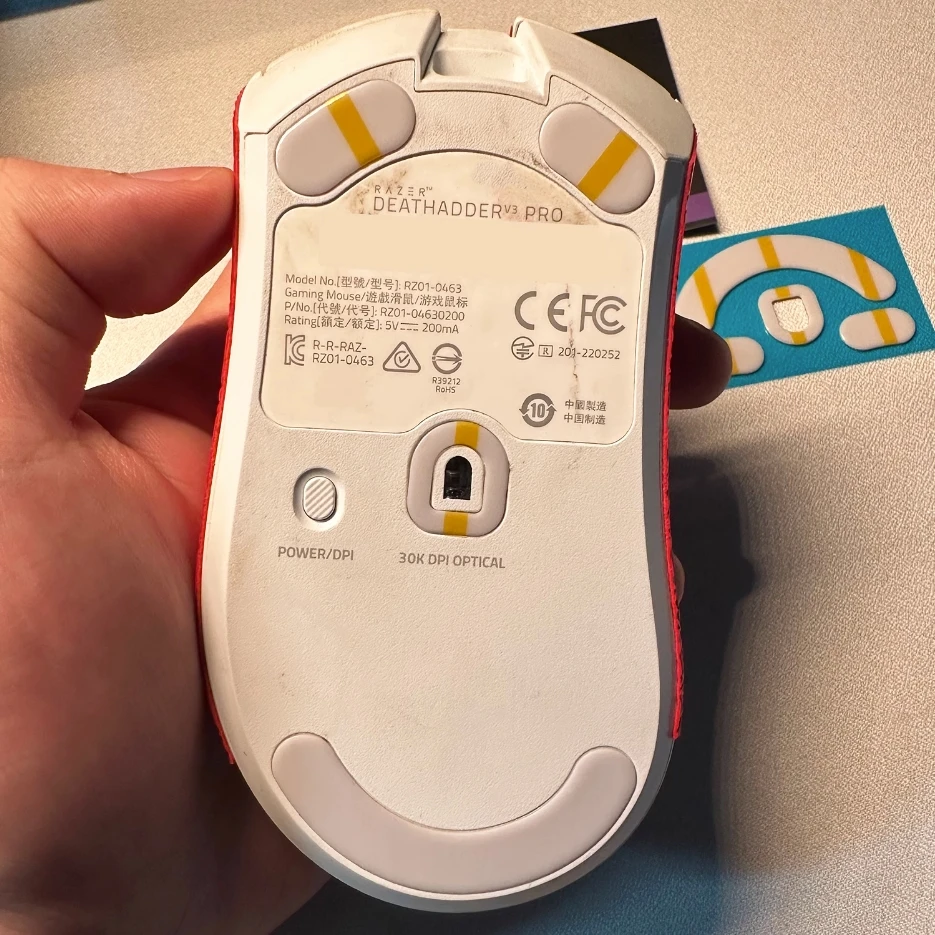 Estrutura Composta Patins para Mouse Pés para Vgn Razer Deathadder v3 Pro Viper Mini se g Pro x Superlight o Mesmo Que o Original Conjunto rs - Imagem 3