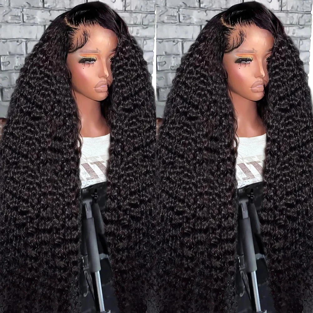 

13x6 13x4 HD Transparent Lace Front Wigs 150%-180% Density Human Hair Wigs Natural Color Women Water Wave Human Hair