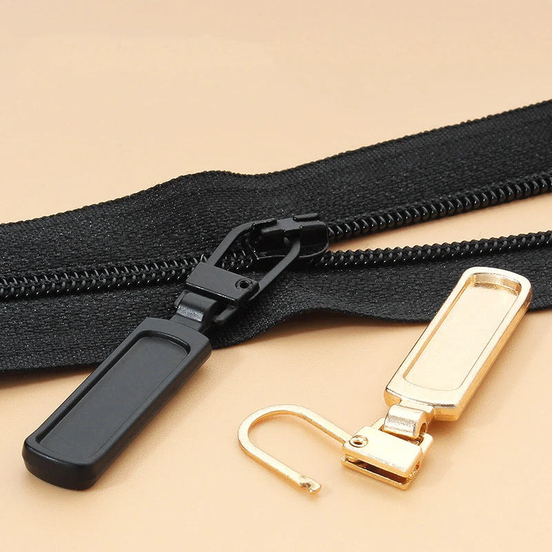5PCS Metal Zipper Pull Tab Removable Repair Down Jacket Bag Shoes Small Hole Special Zipper Head Pull Drop Accessories