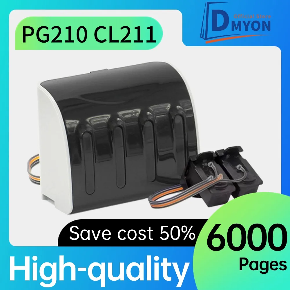 Kit Serbatoio Inchiostro Ciss Compatibile Pg210 Cl211 Per Sistema Continuo Mp260 Mp280 Mp480 Mp490 Mp495 Per Canon Pixma Ip2700 Ip2702 Mp250