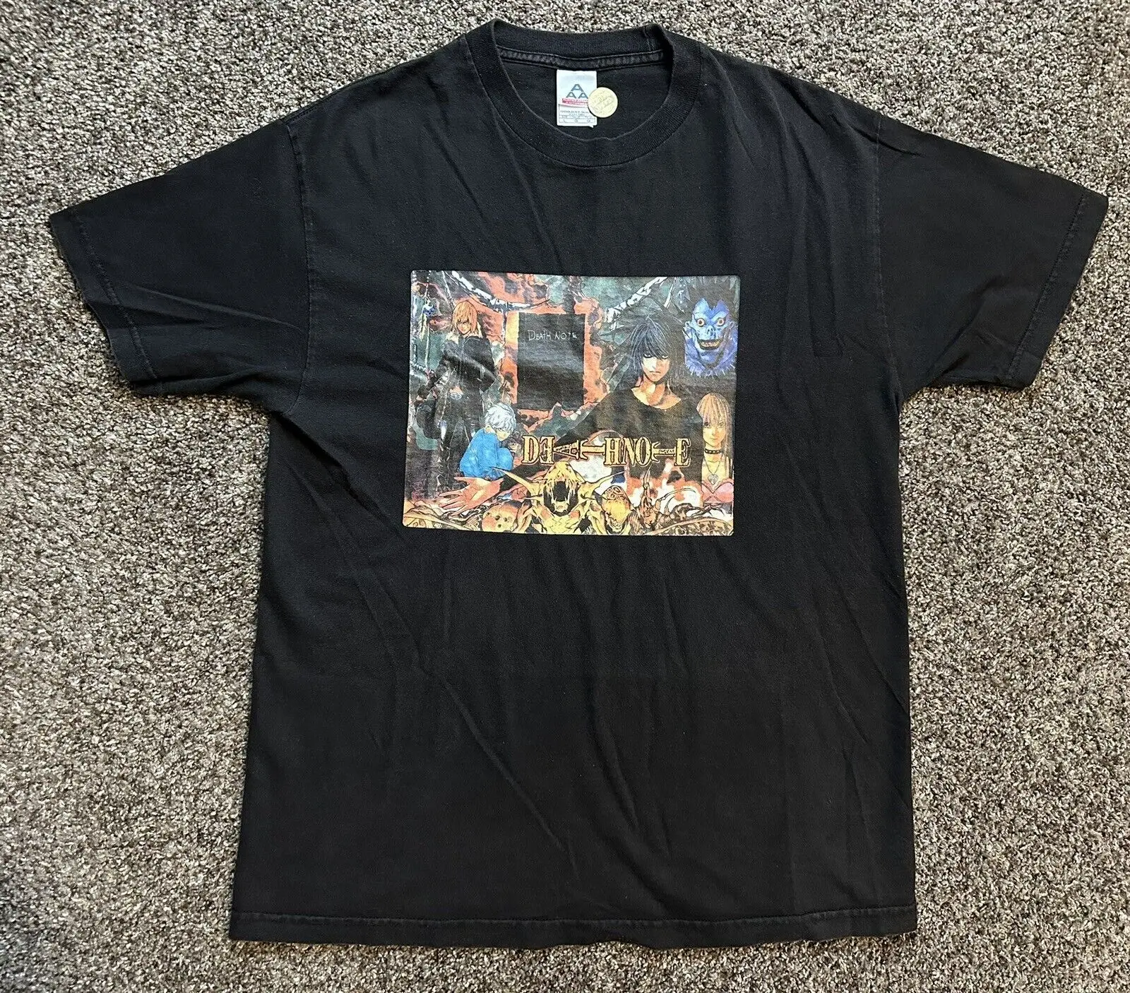 T-Shirt Vintage Y2K Death Note Anime Shonen Jump Large Maniche Lunghe O Corte