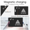 AIYATO Thin Wallet Card Tracker Wireless Charging GPS Smart Tag Air tag Work for Apple Find My APP IOS Keys Suitcase Bag Locator 3