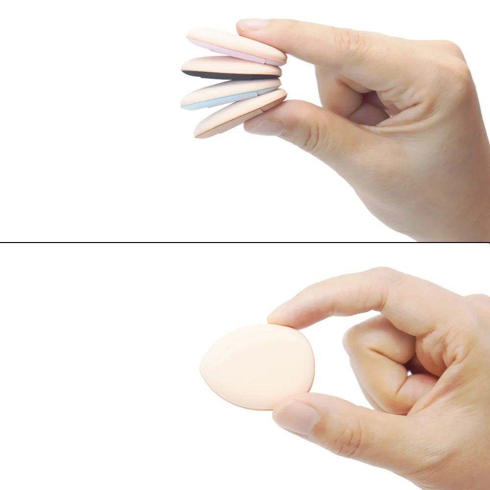 50 Pcs/Bottle Mini Finger Puffs: Flawless Foundation & BB Cream Applicators - A Makeup Artist's Secret Weapon