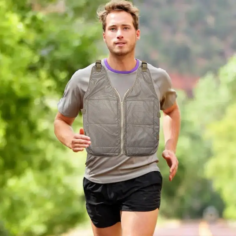 Ice Cool Vest Cooling Cold Jacket For Summer Adjustable Summer Cooling Vest Cooling Coat For Working Running Gardening Cooking