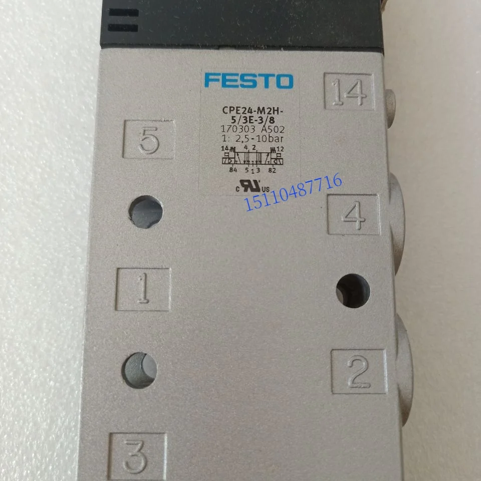 

Festo FESTO Solenoid Valve CPE24-M2H-5/3E-3/8 170303 In Stock